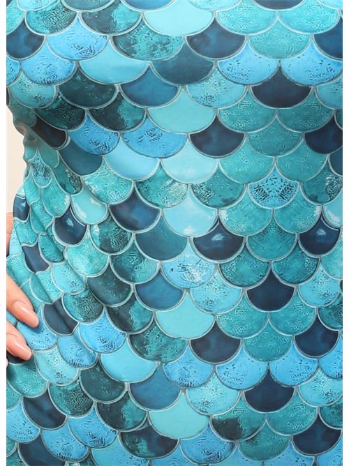 Mermaid / majolica scales swimsuit La Dolce Vista x Mané Capri | INTEROSQUAMEMULTIBLU